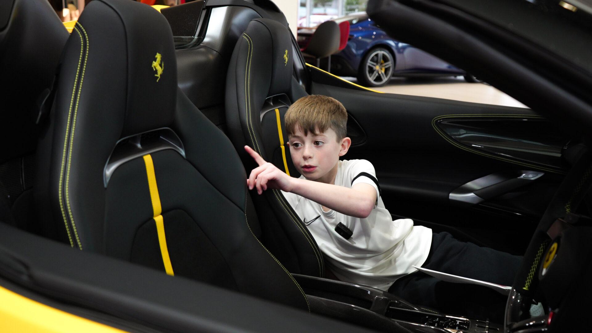 Luke in Ferrari